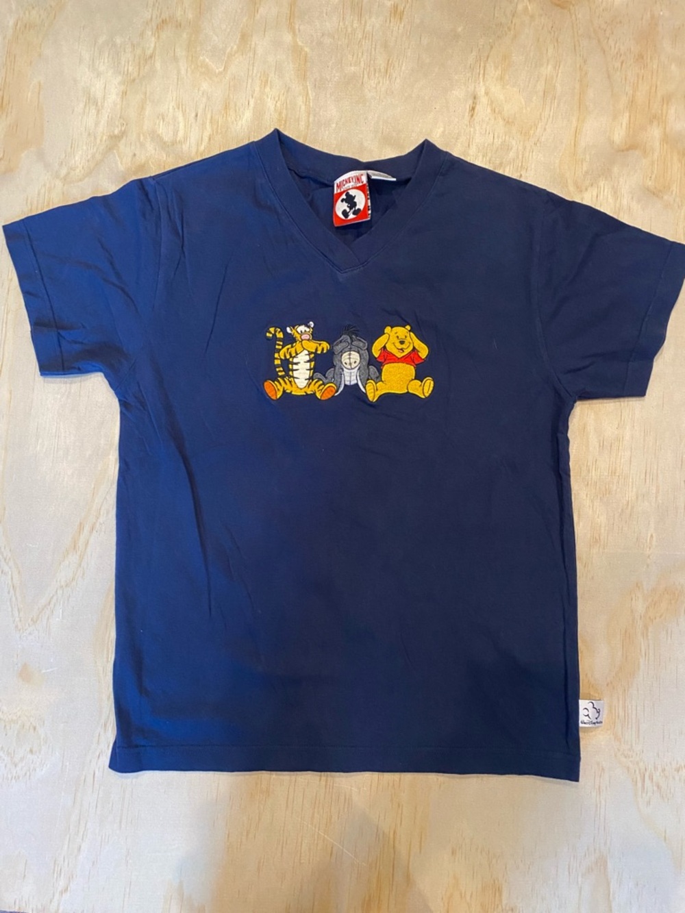 Winnie the Pooh Navy V-Neck T-Shirt with Tigger & Eeyore